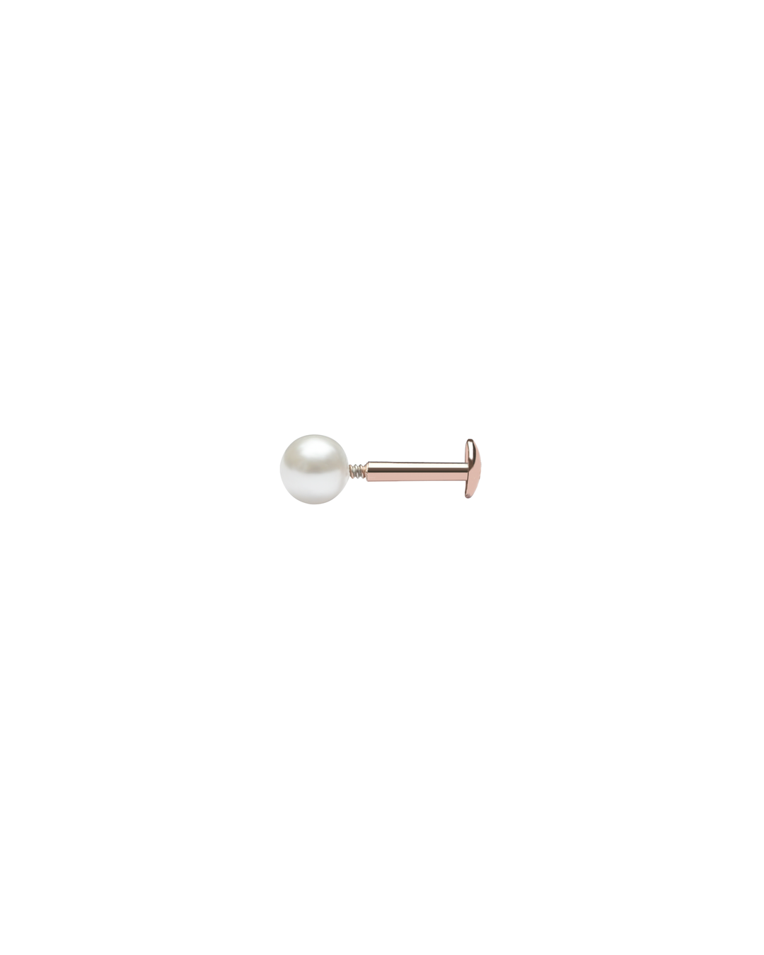 Mukt | Pearl Silver Earrings 4mm