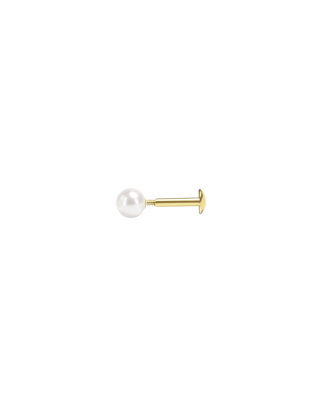 Mukt | Pearl Silver Earrings 4mm