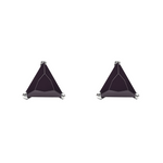 Load image into Gallery viewer, Mithi | Triangle Shaped Silver Earrings
