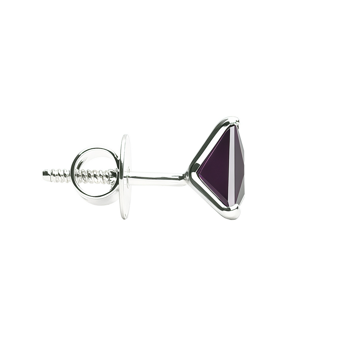 Mithi | Triangle Shaped Silver Earrings