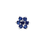 Load image into Gallery viewer, Manya | 7-Stone Silver Nosepin

