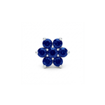 Load image into Gallery viewer, Manya | 7-Stone Silver Nosepin
