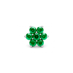 Load image into Gallery viewer, Manya | 7-Stone Silver Nosepin
