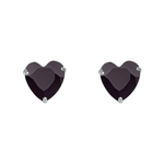 Load image into Gallery viewer, Madira | Heart Shaped Silver Earrings
