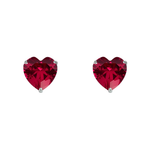 Load image into Gallery viewer, Madira | Heart Shaped Silver Earrings
