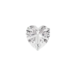 Load image into Gallery viewer, Madira | Heart Shaped Silver Nosepin
