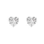 Load image into Gallery viewer, Madira | Heart Shaped Silver Earrings
