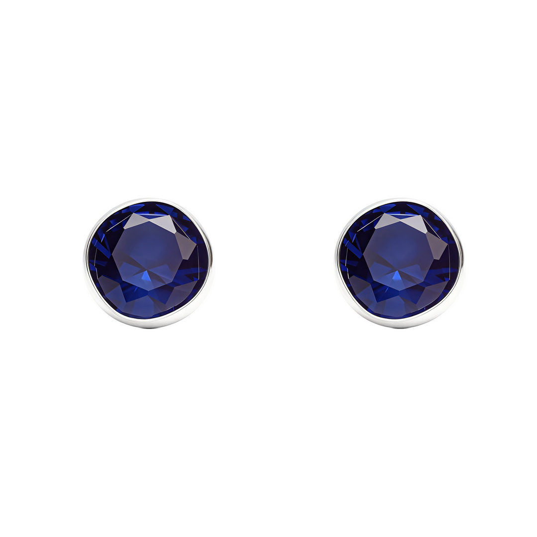 Mina | Katori Stone Silver Earrings