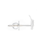 Load image into Gallery viewer, Mia - J Shaped Silver Earrings
