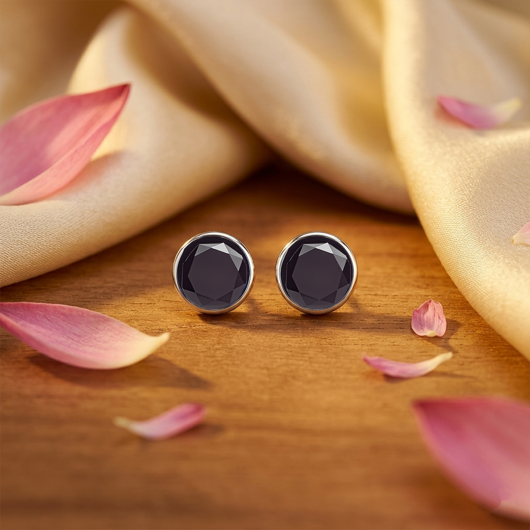 Mina | Katori Stone Silver Earrings