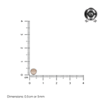 Load image into Gallery viewer, Katori Moti | Round Shaped Silver Nose Pin
