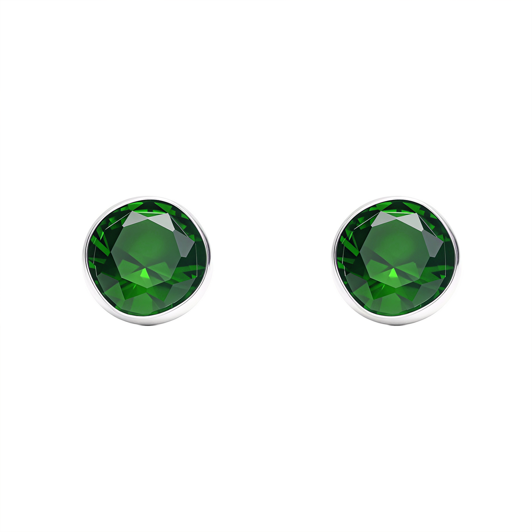 Mina | Katori Stone Silver Earrings