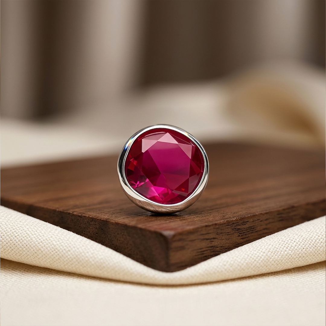 Mina | Katori Stone Silver Nose Pin