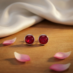 Load image into Gallery viewer, Mina | Katori Stone Silver Earrings
