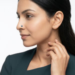 Load image into Gallery viewer, Katori Moti | Round Shaped Silver Nose Pin
