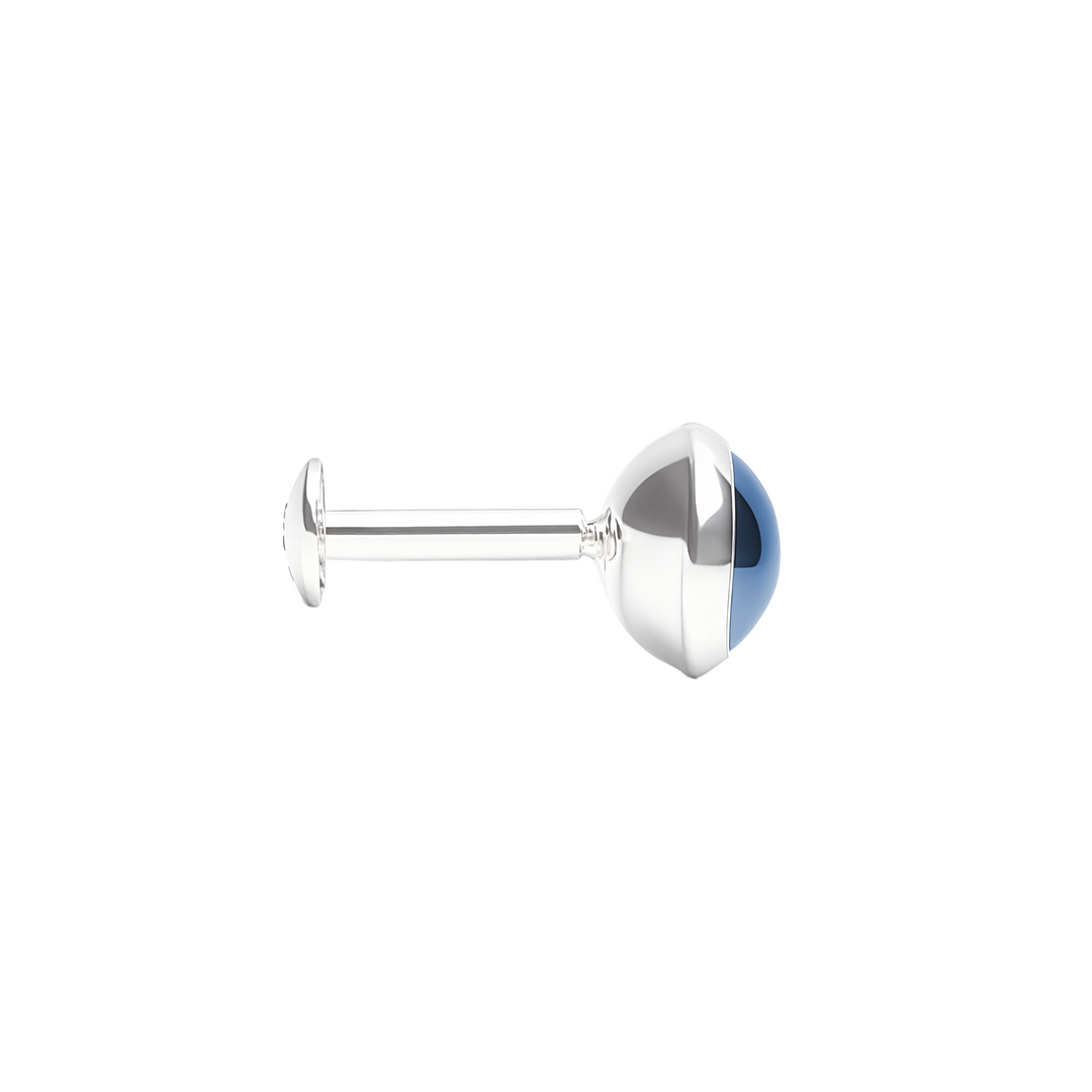 Katori Moti | Round Shaped Silver Nose Pin