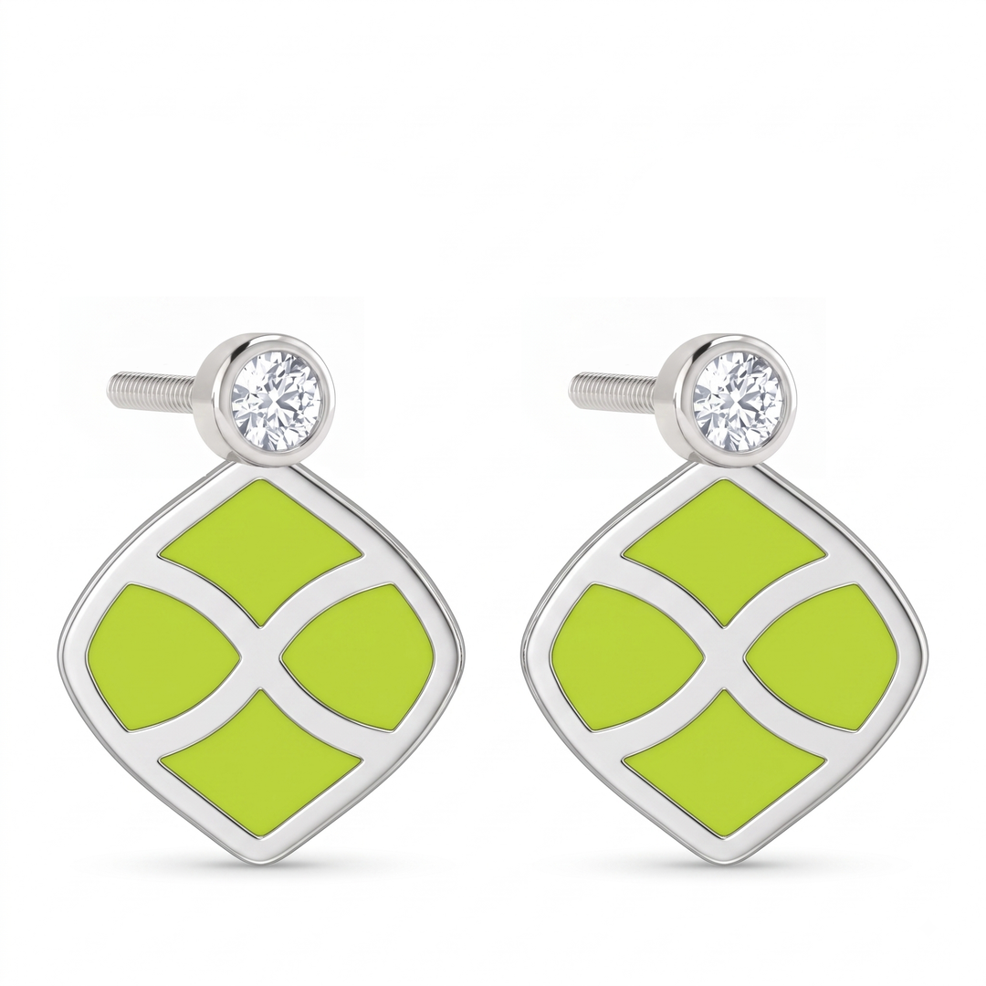 Mika | Geometric Laser Drop Earrings