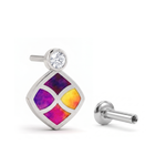 Load image into Gallery viewer, Mika | Geometric Laser Drop Earrings
