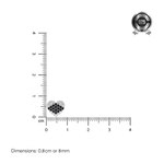 Load image into Gallery viewer, Mahika | 16 Stone Silver Nosepin
