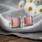 Load image into Gallery viewer, Manini | Square Shaped Silver Earrings
