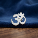 Load image into Gallery viewer, Mudra | Ohm Shaped Silver Nosepin
