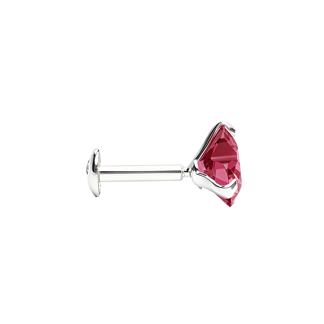 Madira | Heart Shaped Silver Nosepin