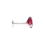 Load image into Gallery viewer, Madira | Heart Shaped Silver Nosepin
