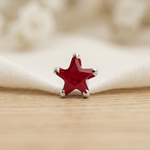 Load image into Gallery viewer, Mira | Star Shaped Silver Nosepin
