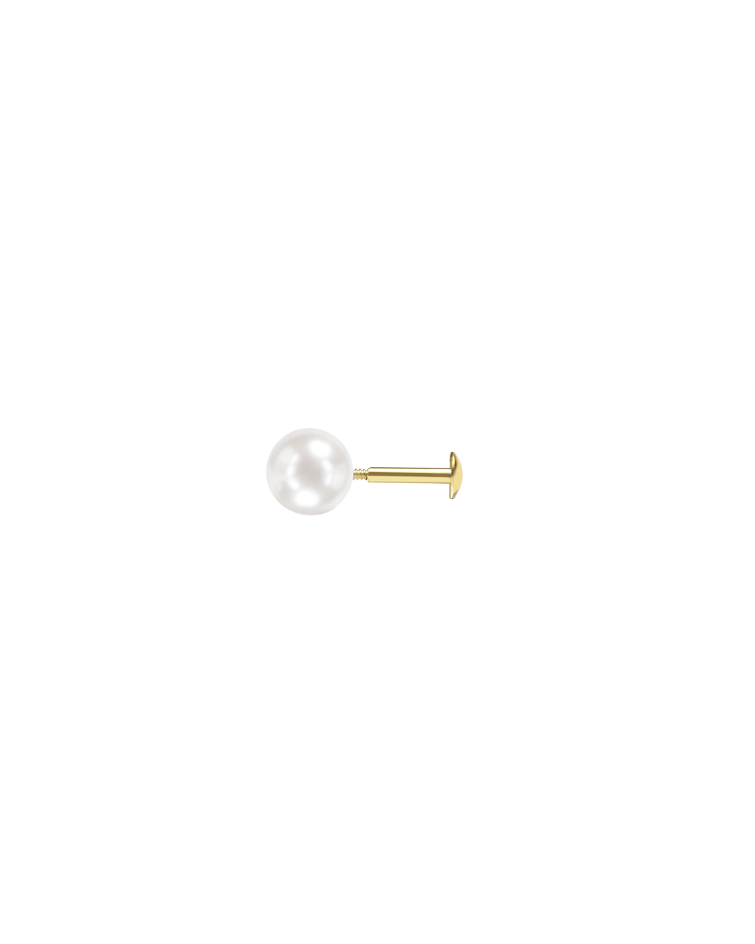 Mukt | Pearl Silver Earrings 6mm | Kids/2nd Stud Screw