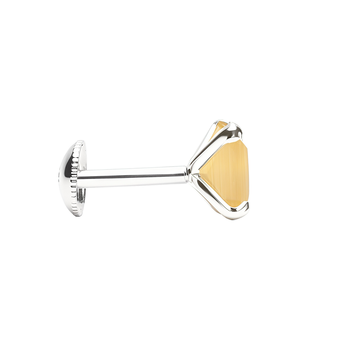 Manini | Square Shaped Silver Earrings