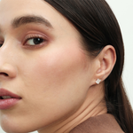 Load image into Gallery viewer, Manini | Square Shaped Silver Earrings
