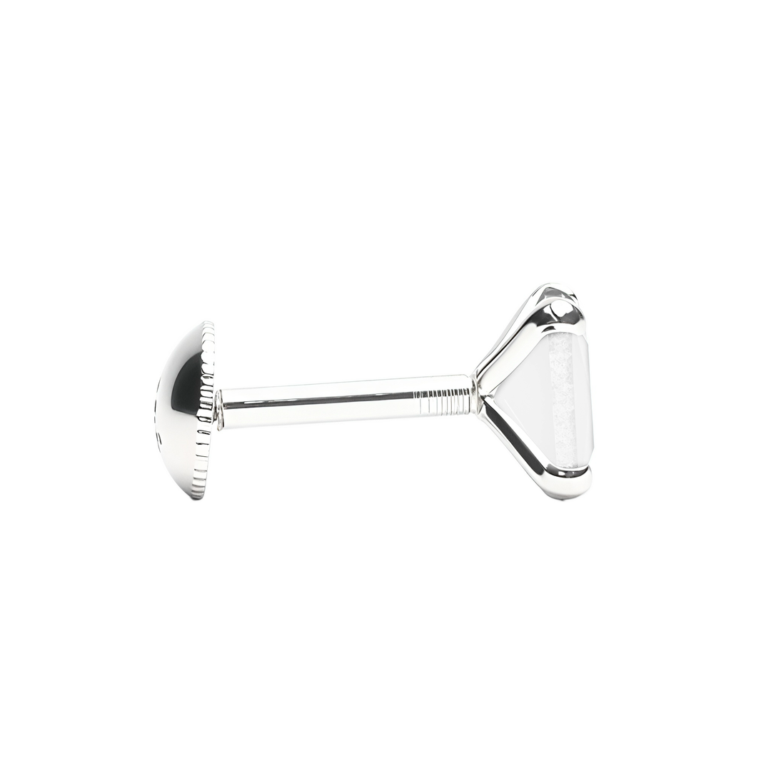 Manini | Square Shaped Silver Earrings