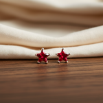 Load image into Gallery viewer, Mira | Star Shaped Silver Earrings
