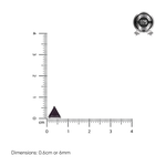 Load image into Gallery viewer, Mithi | Triangle Shaped Silver Nosepin
