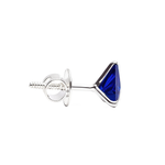 Load image into Gallery viewer, Mithi | Triangle Shaped Silver Earrings
