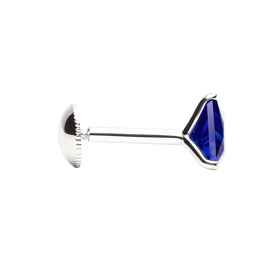 Mithi | Triangle Shaped Silver Earrings