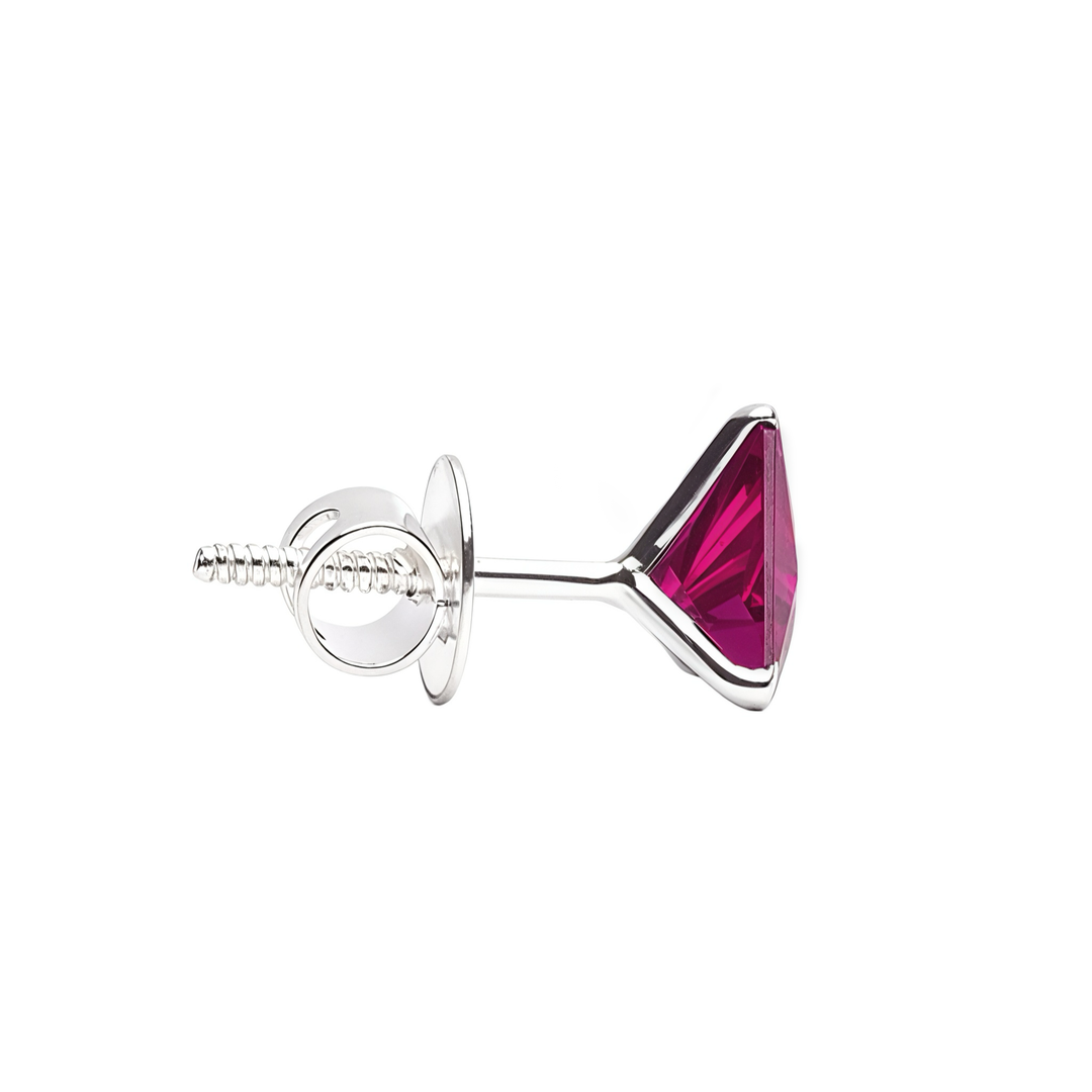 Mithi | Triangle Shaped Silver Earrings