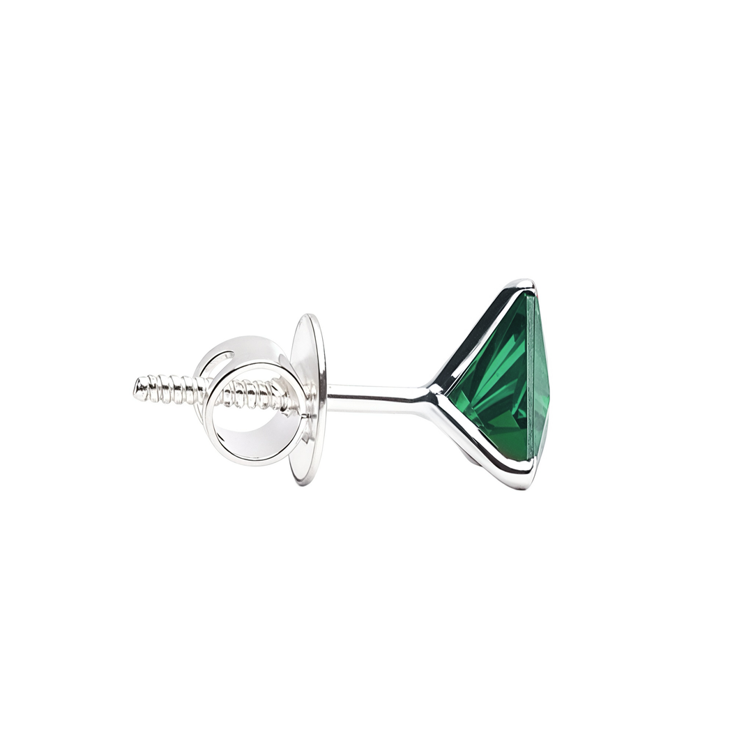 Mithi | Triangle Shaped Silver Earrings