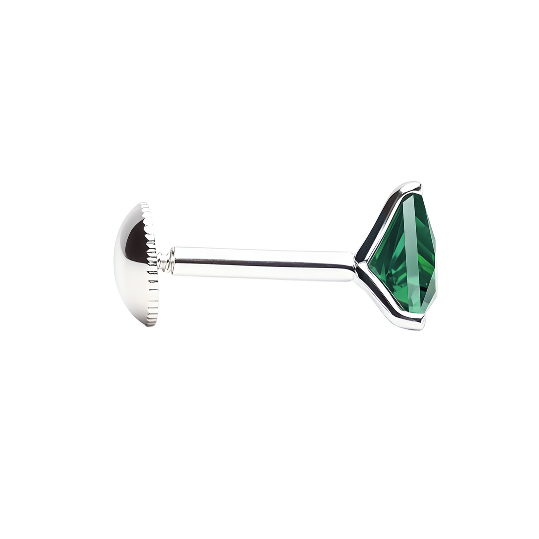 Mithi | Triangle Shaped Silver Earrings