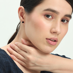 Load image into Gallery viewer, Mithi | Triangle Shaped Silver Earrings
