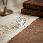 Load image into Gallery viewer, Maya | Trishul Shaped Silver Nosepin
