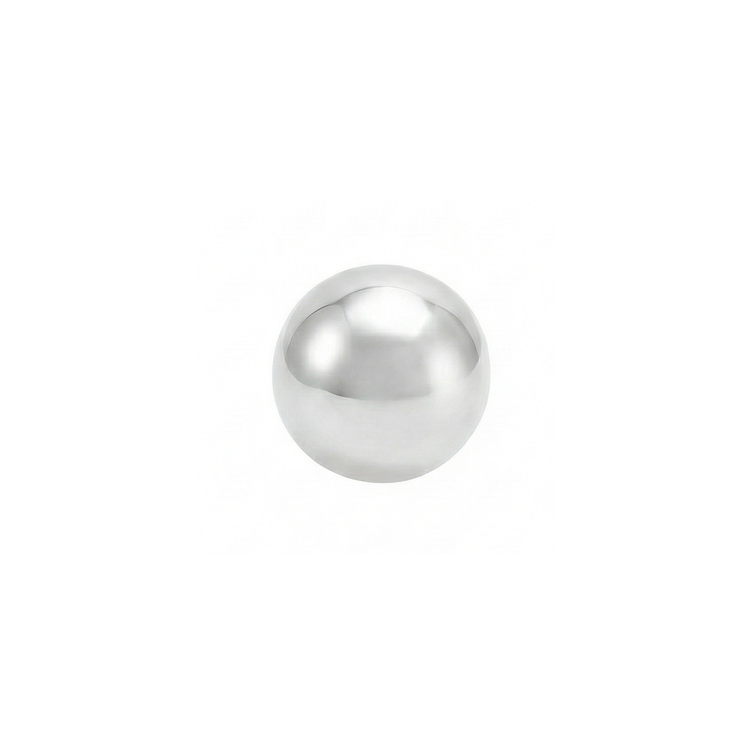 Moti | Ball shaped Silver Earrings