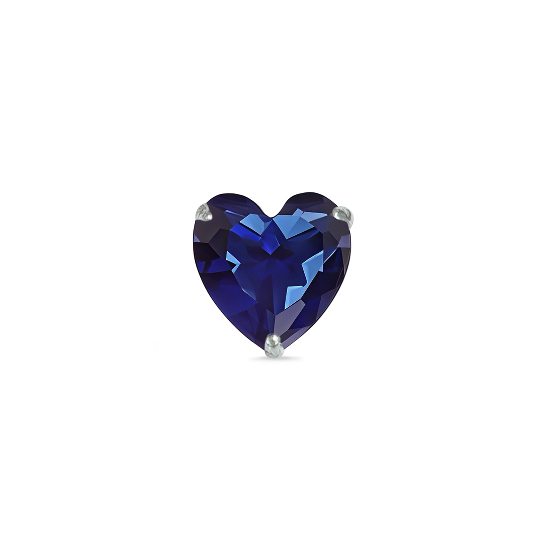 Madira | Heart Shaped Silver Nosepin