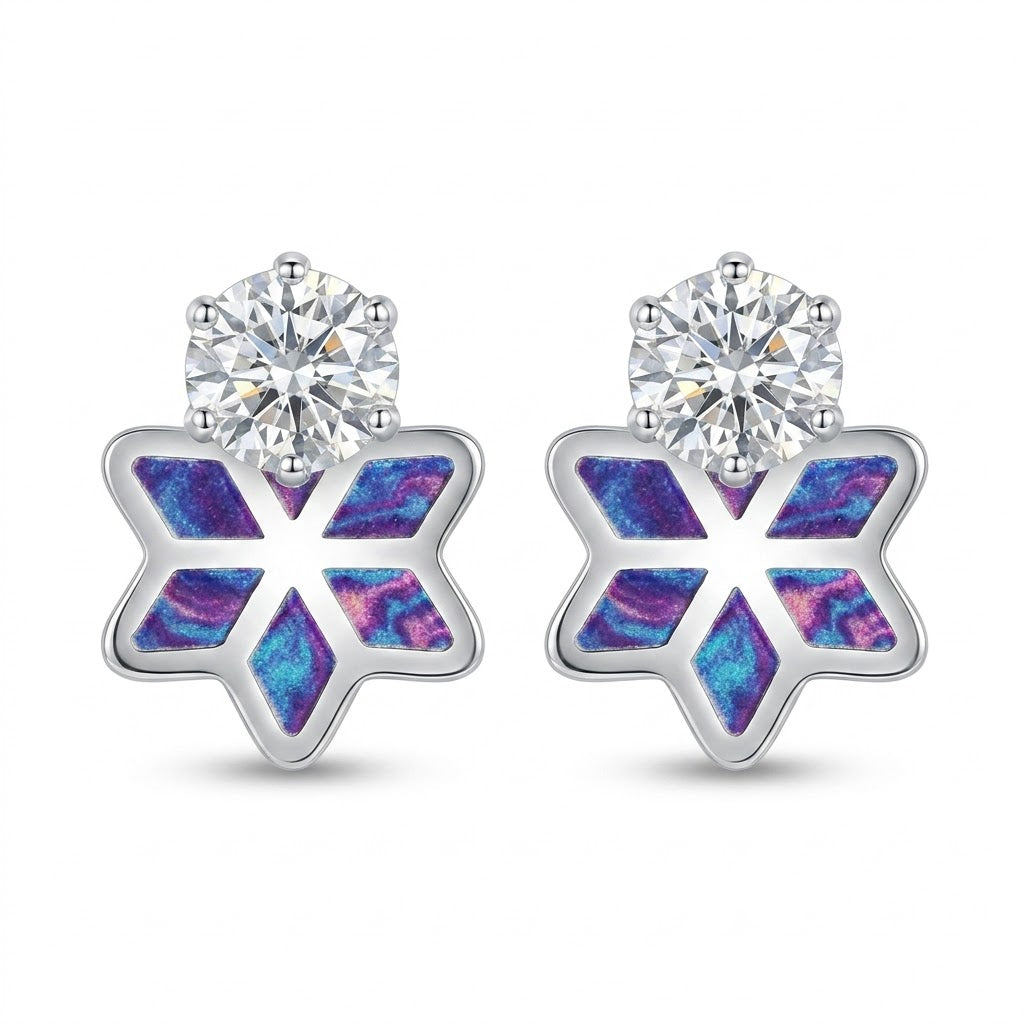 Minal | Geometric Floral Laser Earrings