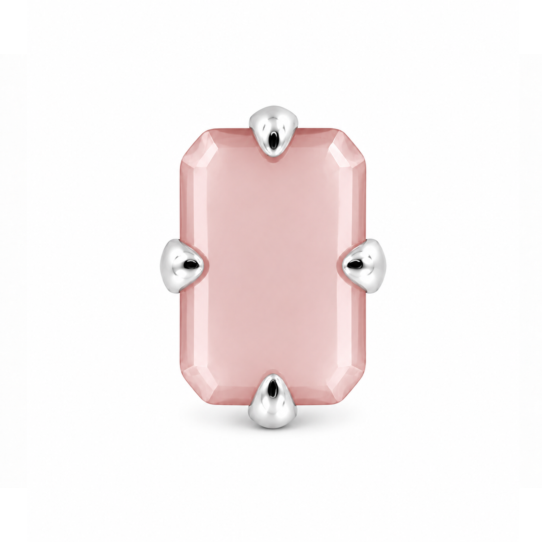 MELORA | RECTANGLE SHAPED SILVER NOSE PIN