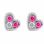 Load image into Gallery viewer, Maia | Heart Stone Earrings
