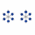 Load image into Gallery viewer, Medha | 7-Stone Starburst Stud Earrings
