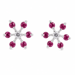 Load image into Gallery viewer, Medha | 7-Stone Starburst Stud Earrings

