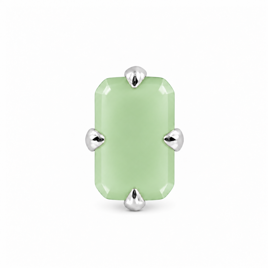 MELORA | RECTANGLE SHAPED SILVER NOSE PIN