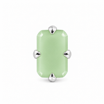 Load image into Gallery viewer, MELORA | RECTANGLE SHAPED SILVER NOSE PIN
